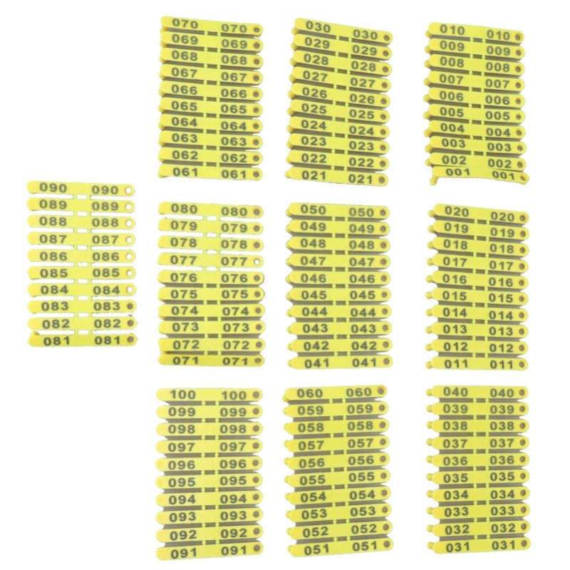 100 SZT. Numerowane plastikowe – Livestock Ear Tag recenzja i cena