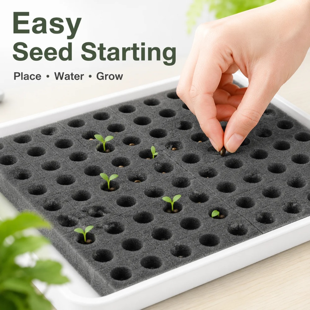 Gąbki do hydroponiki bezglebow – Nursery Plug Tray recenzja i cena